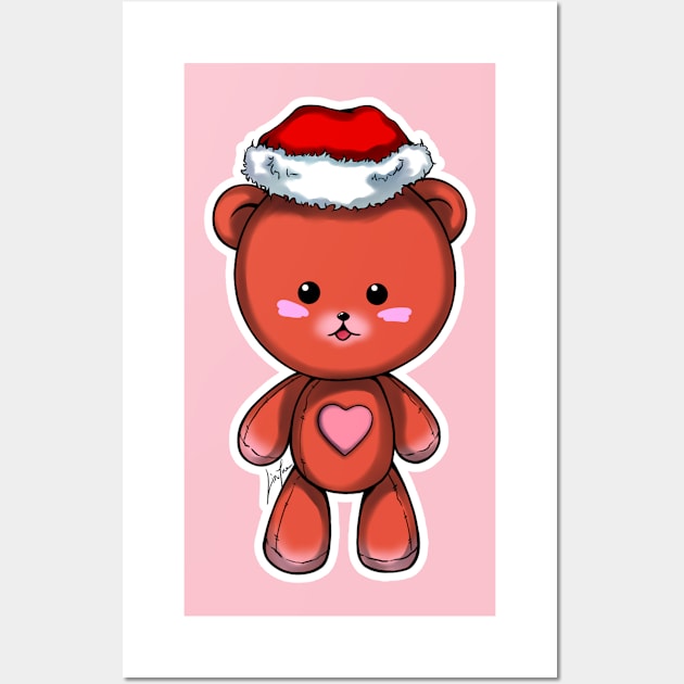 Heartbear X-Mas Wall Art by LinYue